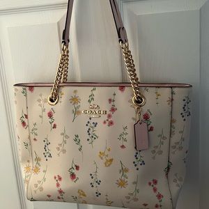 Coach floral tote